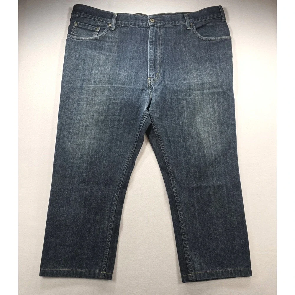 Levis 559 Relaxed Straight Jeans Mens 44x30 Dark Wash Denim Blue 01559-0004